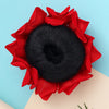 Red Color Rose Flower Hair juda//Bun (HRP214RED)