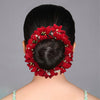 Red Color Rose Flower Gajra For Women Hair Pin (HRP216RED)