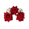 Maroon Color Rose Flower Gajra For Women Hair Pin (HRP218MRN)