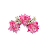 Pink Color Rose Flower Gajra For Women Hair Pin (HRP218PNK)