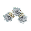 Silver Color Rose Flower Gajra For Women Hair Pin (HRP218SLV)