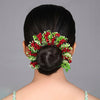 Red Color Flower Gajra For Women Hair Pin (HRP221RED)