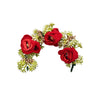 Maroon Color Rose Flower Gajra For Women Hair Pin (HRP223MRN)