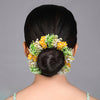 Yellow Color Flower Gajra For Women Hair Pin (HRP224YLW)