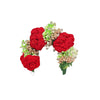 Maroon Color Rose Flower Gajra For Women Hair Pin (HRP229MRN)