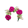 Purple Color Rose Flower Gajra For Women Hair Pin (HRP229PRP)