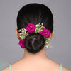 Purple Color Rose Flower Gajra For Women Hair Pin (HRP229PRP)