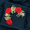 Red Color Rose Flower Gajra For Women Hair Pin (HRP229RED)