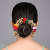 Multi Color Flower Gajra For Women Hair Pin (HRP260MLT)