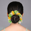 Yellow Color Flower Gajra For Women Hair Pin (HRP261YLW)