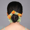 Mustred Yellow Color Flower Gajra For Women Hair Pin (HRP263MYLW)