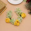 Yellow Color Flower Gajra For Women Hair Pin (HRP263YLW)