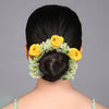 Yellow Color Flower Gajra For Women Hair Pin (HRP263YLW)