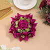 Purple Color Rose Flower Hair juda//Bun (HRP264PRP)