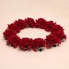 Maroon Color 12 Pieces Of Rose Floral Hair Pin (HRPCMB250)