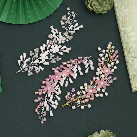 Assorted Color And Design 3 Pieces Of Hair Brooch