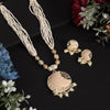 White Color Traditional Necklace Set (KBSN1196WHT)