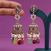 Multi Color Kundan Earrings (KDE1000MLT)