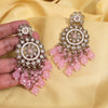 Pink Color Kundan Earrings (KDE1002PNK)