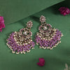 Light Purple Color Pakistani Kundan Earrings (KDE1004LPRP)