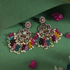 Multi Color Pakistani Kundan Earrings (KDE1004MLT)