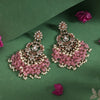 Pink Color Pakistani Kundan Earrings (KDE1004PNK)