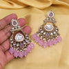 Light Purple Color Kundan Earrings (KDE1005LPRP)