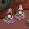 Light Purple Color Kundan Earrings (KDE1005LPRP)