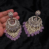 Light Purple Color Kundan Earrings (KDE1006LPRP)