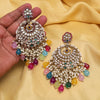 Multi Color Kundan Earrings (KDE1006MLT)