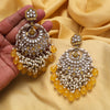 Yellow Color Kundan Earrings (KDE1006YLW)