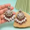 Magenta Color Kundan Earrings (KDE1007MNT)