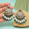 Rama Green Color Kundan Earrings (KDE1007RGRN)