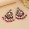 Rani Color Kundan Earrings (KDE1007RNI)