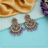 Light Purple Color Kundan Earrings (KDE1009LPRP)