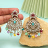 Multi Color Kundan Earrings (KDE1009MLT)