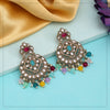 Multi Color Kundan Earrings (KDE1009MLT)