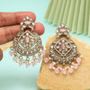 Pink Color Kundan Earrings (KDE1009PNK)