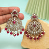 Rani Color Kundan Earrings (KDE1009RNI)