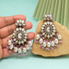 Light Purple Color Kundan Earrings (KDE1010LPRP)