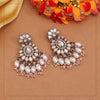 Pink Color Kundan Earrings (KDE1010PNK)