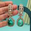 Light Green Color Kundan Earrings (KDE1013LGRN)