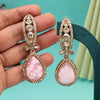 Pink Color Kundan Earrings (KDE1013PNK)