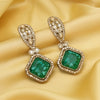 Light Green Color Kundan Earrings (KDE1014LGRN)