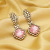 Pink Color Kundan Earrings (KDE1014PNK)