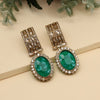 Light Green Color Kundan Earrings (KDE1015LGRN)