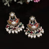 Multi Color Pakistani Kundan Earrings (KDE1016MLT)