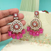 Rani Color Kundan Earrings (KDE1018RNI)