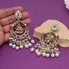 Multi Color Kundan Earrings (KDE1020MLT)