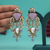 Light Purple Color Kundan Earrings (KDE1024LPRP)